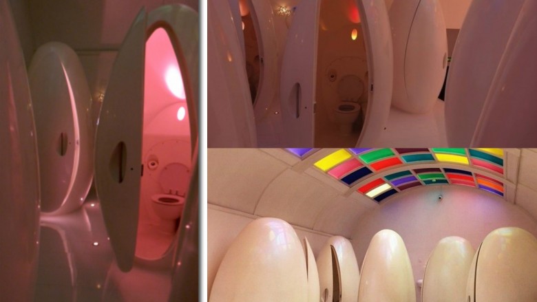 Alien pod bathroom - London, England