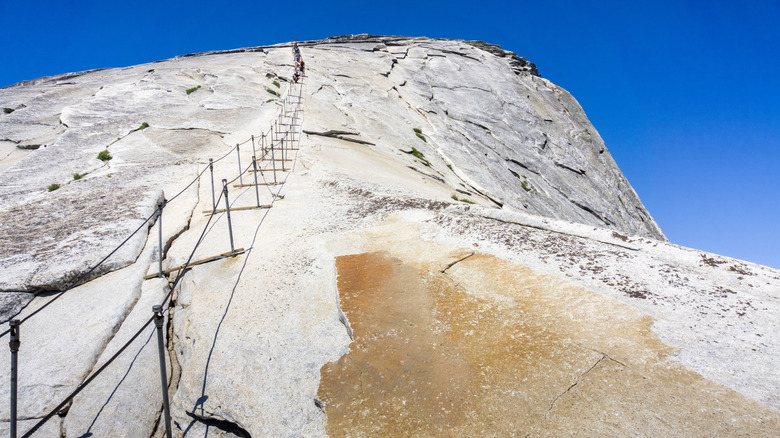 cable trail yosemite half dome