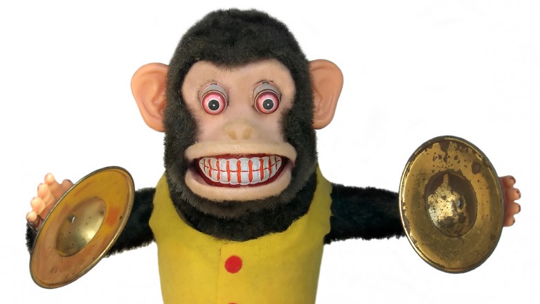 clapping monkey doll