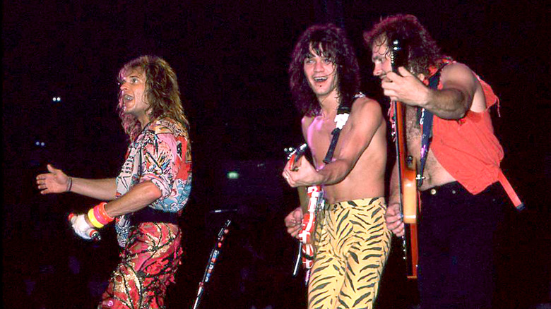 David Lee Roth, Eddie Van Halen and Michael Anthony live