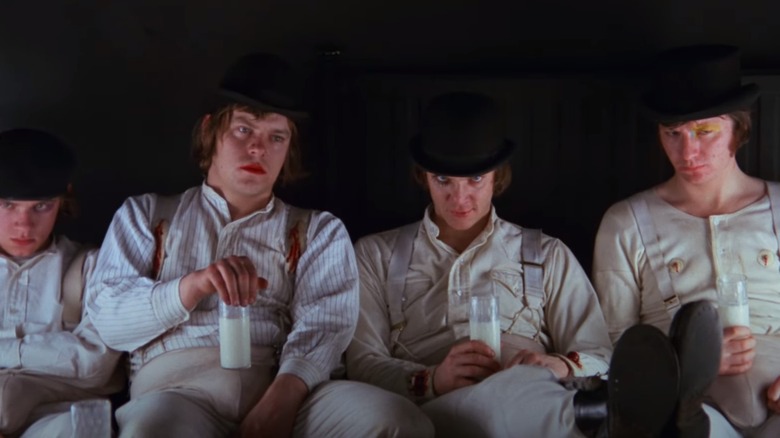 clockwork orange the droogs drinking milk