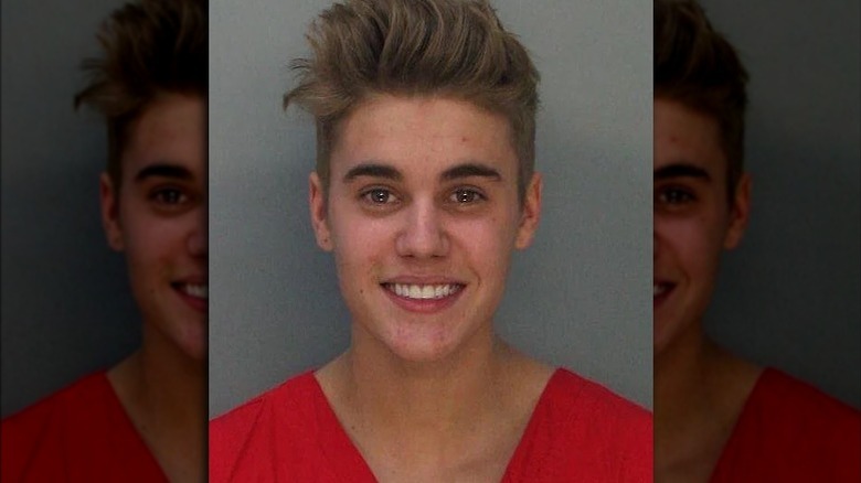 Justin Bieber mugshot