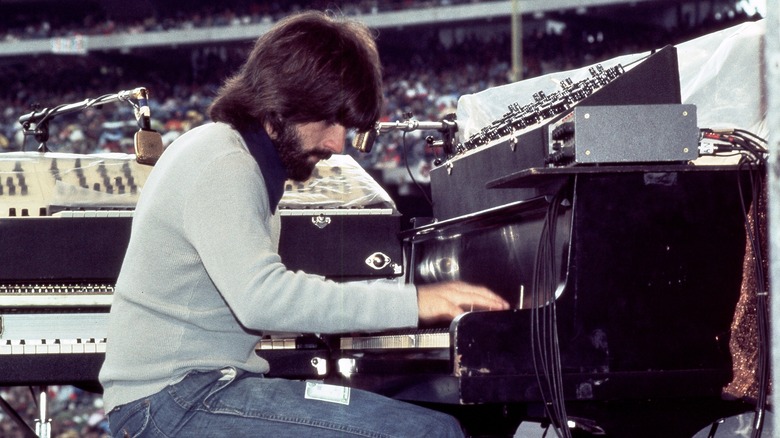 Michael McDonald playing piano onstage