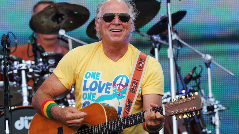 Jimmy Buffett onstage in 2010