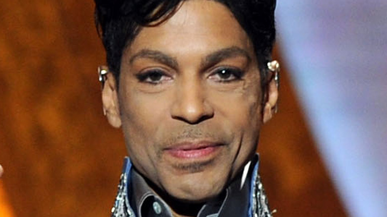 Prince looking at the camera