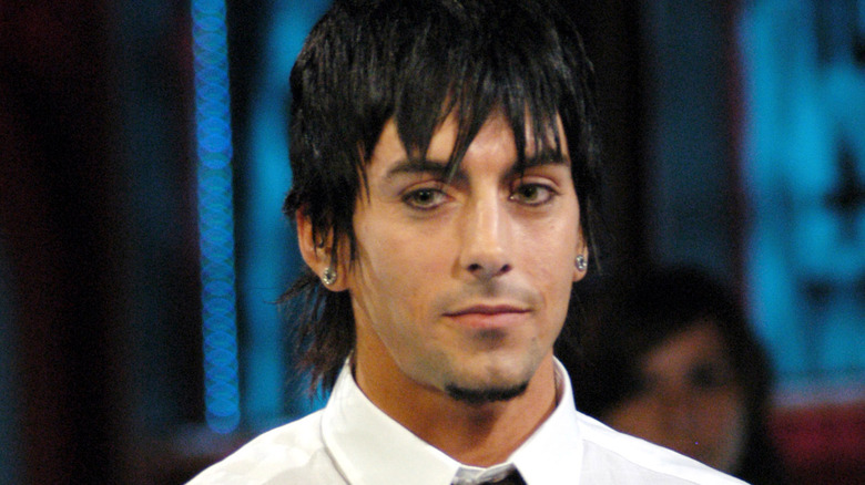 ian watkins smirking black hair