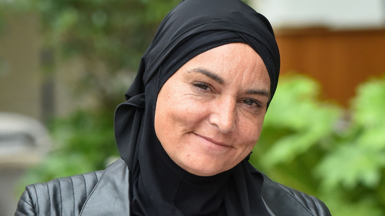 Sinead O'Connor smiling hajib