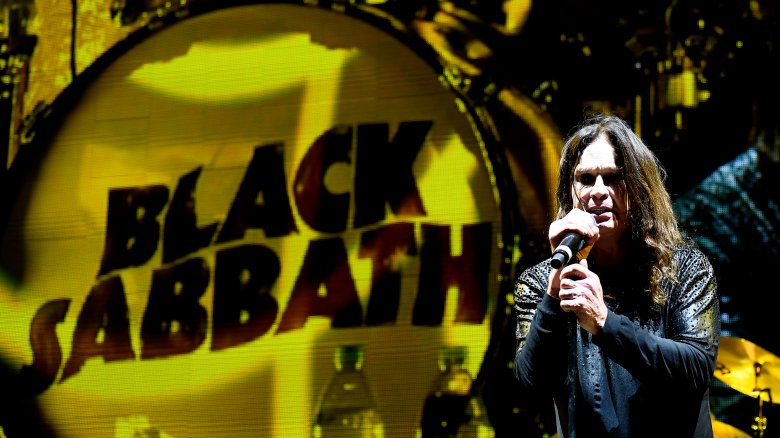 Ozzy Osbourne performing with Black Sabbath