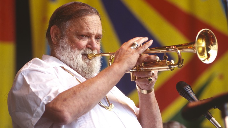 Al Hirt playing trumpet onstage