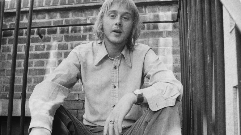 Danny Kirwan sitting on steps