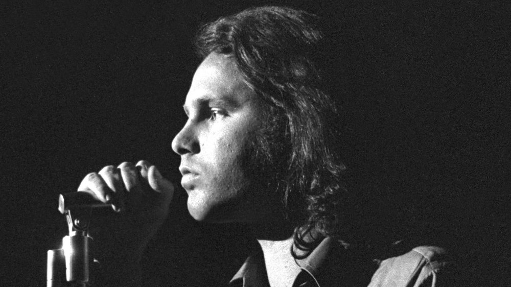 Jim Morrison at mic