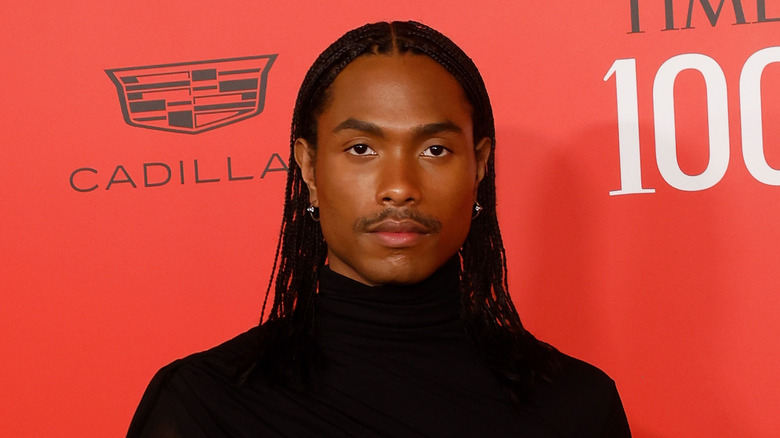 Steve Lacy wearing all black at a Time 100 event