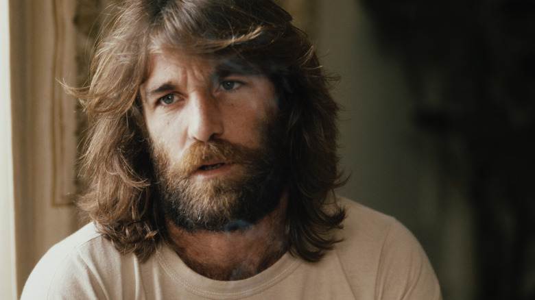 Dennis Wilson long hair looking pensive