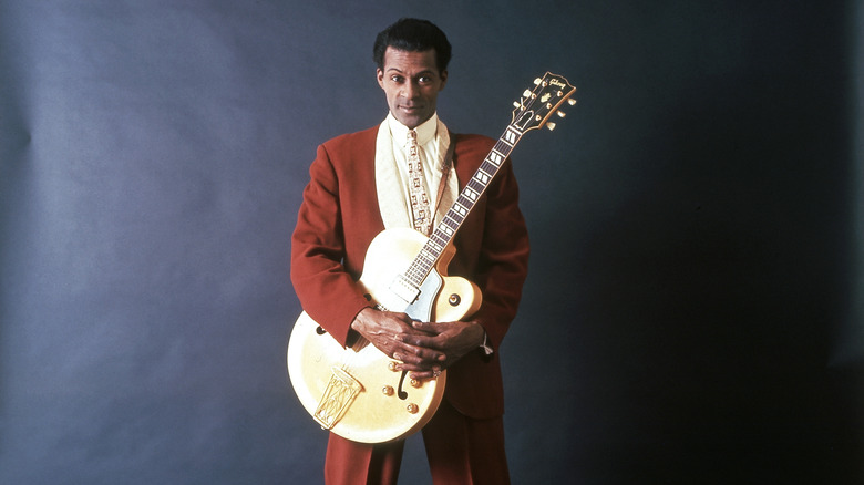 Chuck Berry poses for a portrait