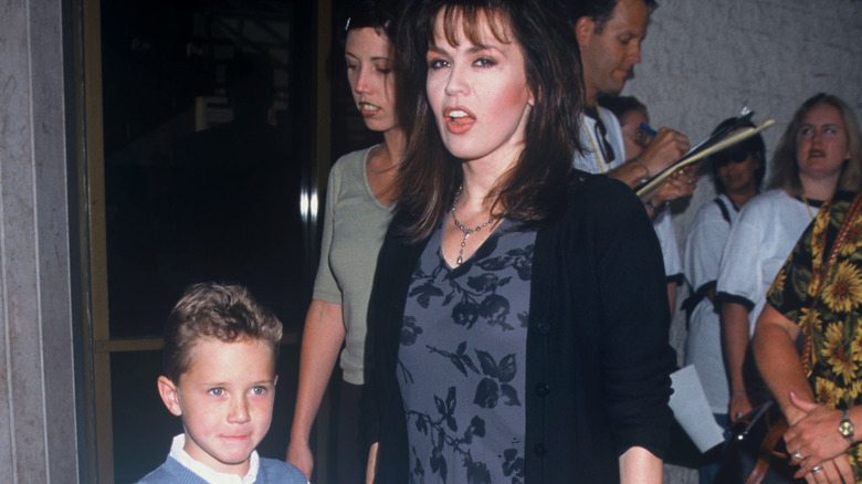 Marie Osmond and her son Michael