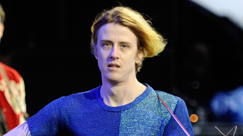 Christopher Owens blue shirt