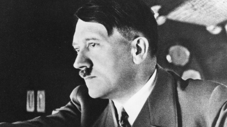 Adolf Hitler frowns