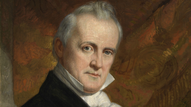 James buchanan high white collar portrait