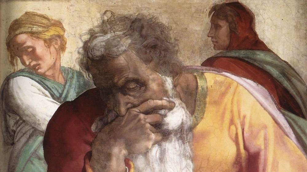 Jeremiah, detail from Sistine Chapel frescoes