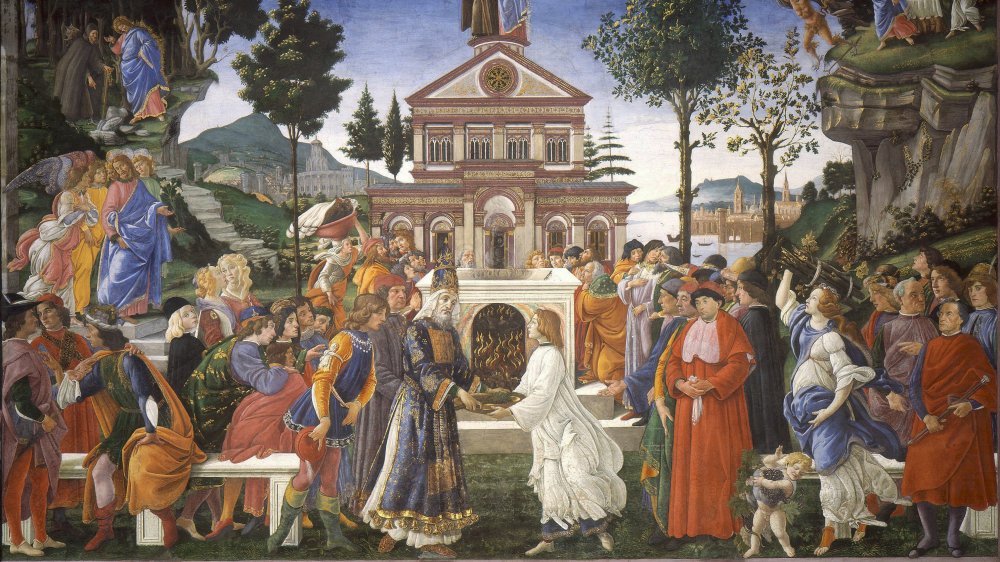 Temptations of Christ by Sandro Botticelli, 1482