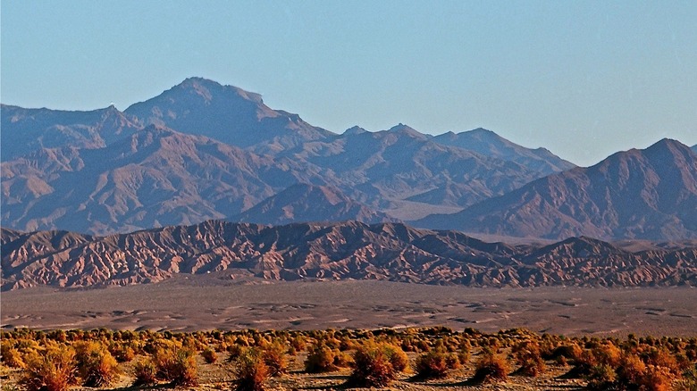 Desolate but beautiful landscape in Death Valley National Park