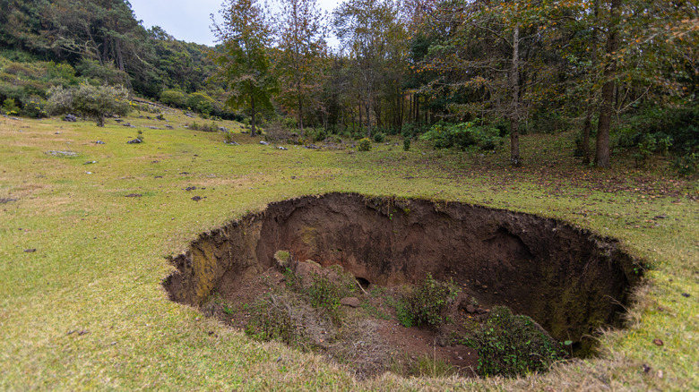 sinhole clearing cave-in