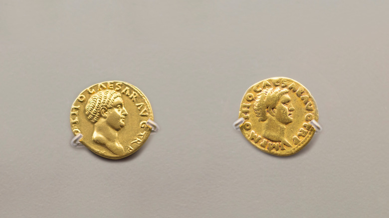 Emperor Nero gold coins