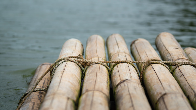 Bamboo raft