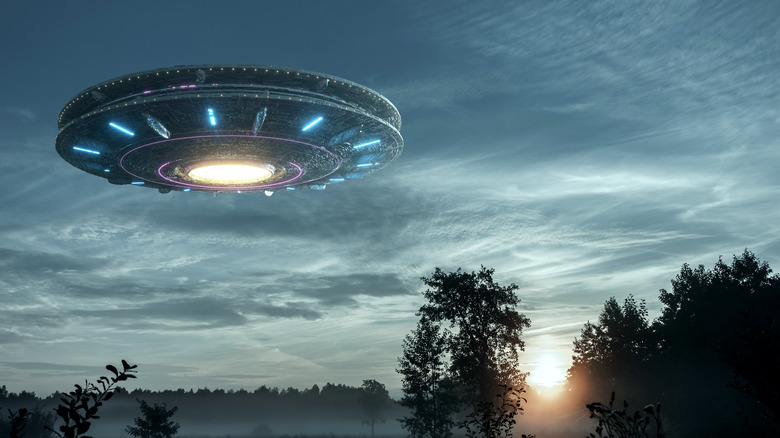 UFO in the sky