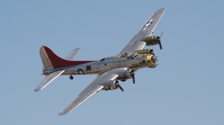 B-17 aircraft flying