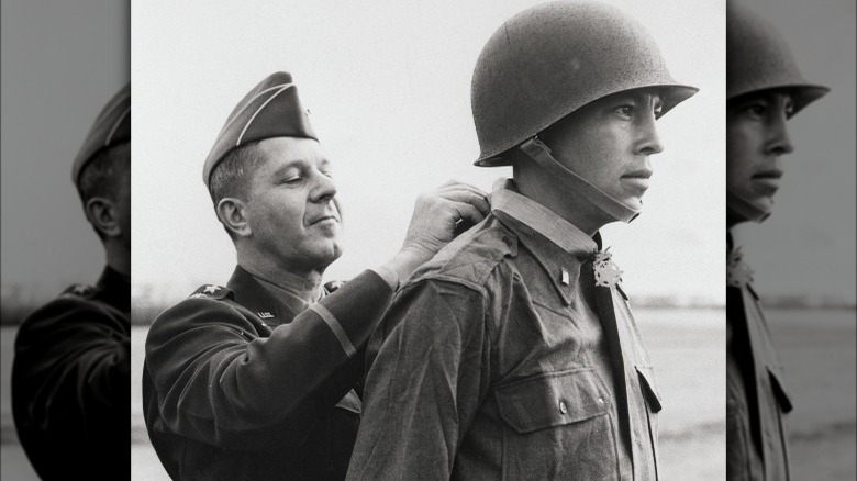 Ernest Childers receiving Medal of Honor