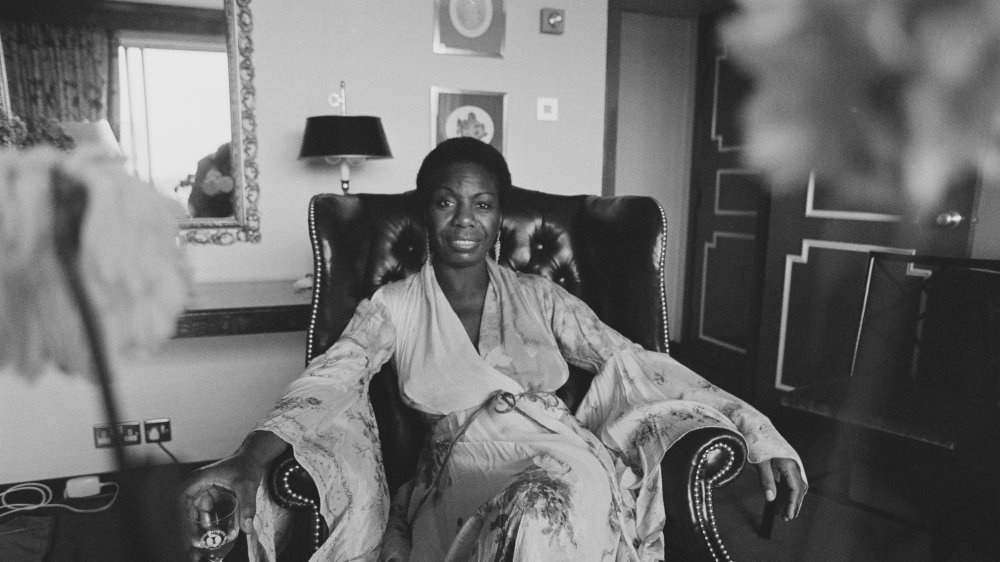 Nina Simone at home