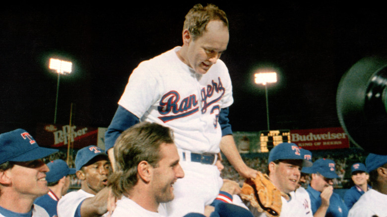 Nolan Ryan gets victory ride