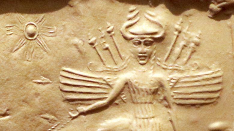 Carving of the Goddess Ishtar.