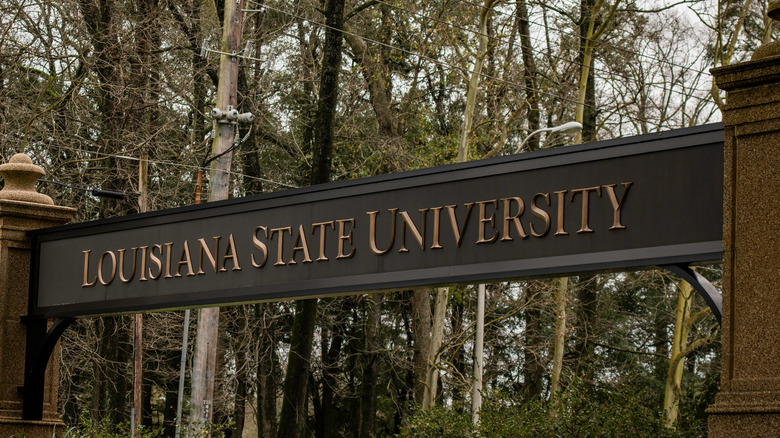 Louisiana state university sign