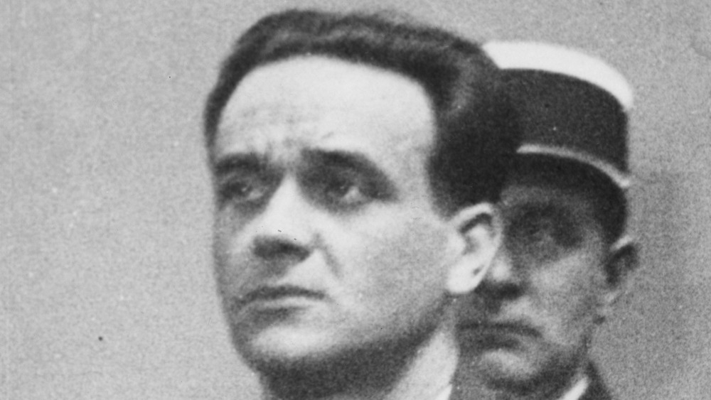 Eugen Weidmann on trial looking upset