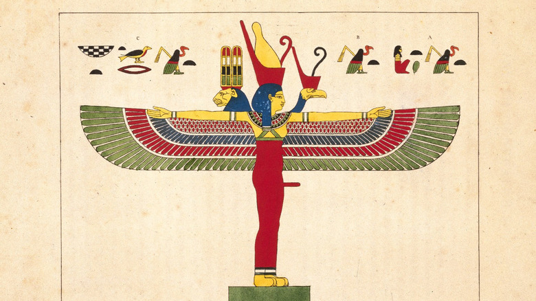 Illustration of ancient Egyptian goddess Neith