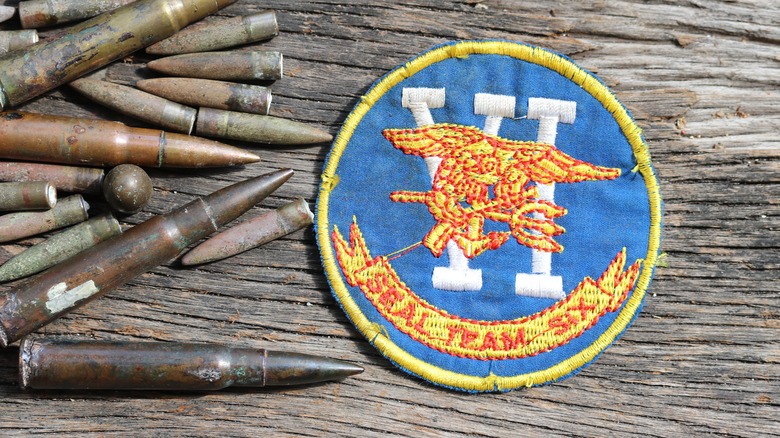 seal team six patch and bullets