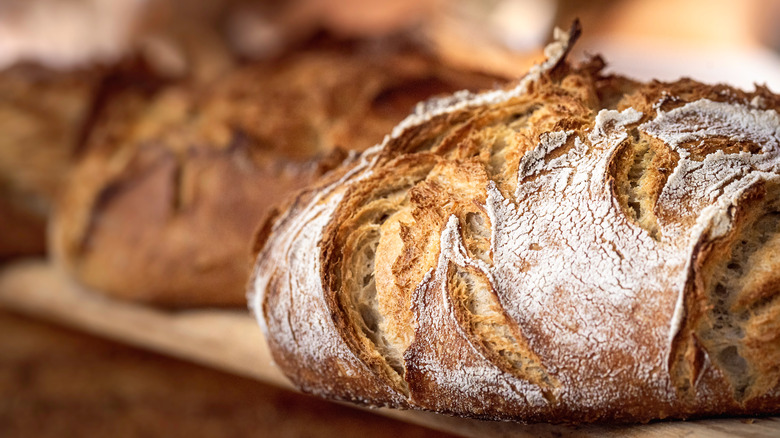 rustic bread loaves