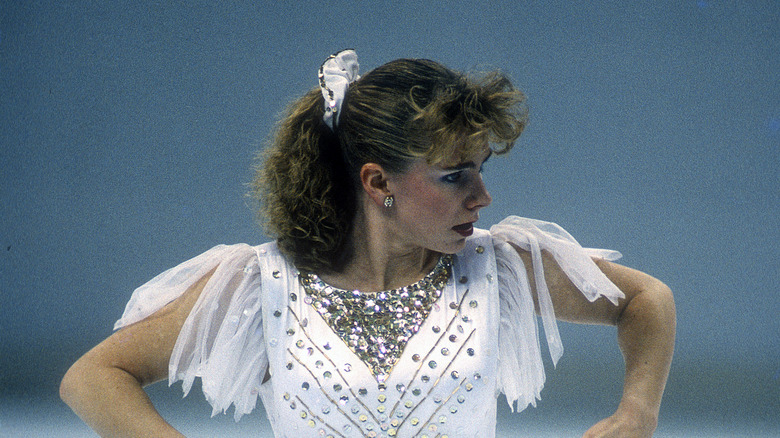 Tonya Harding figure ice skating white outfit