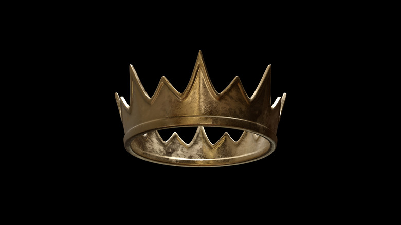 Crown with black background