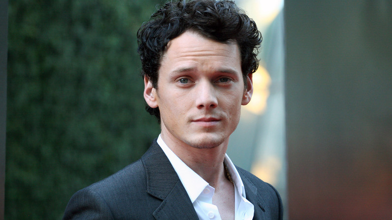 Anton Yelchin at a movie screening outside