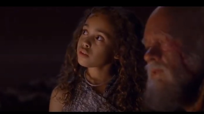 Mya-Lecia Naylor with Tom Hanks in Cloud Atlas