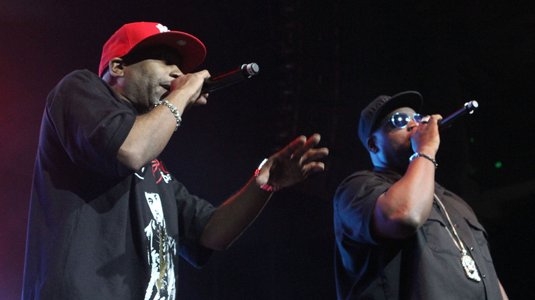 Rob Base and DJ E-Z Rock performing onstage