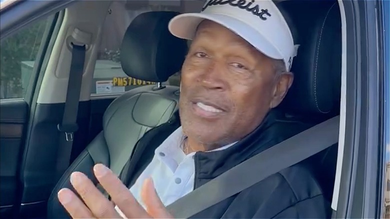 O.J. Simpson in vehicle 