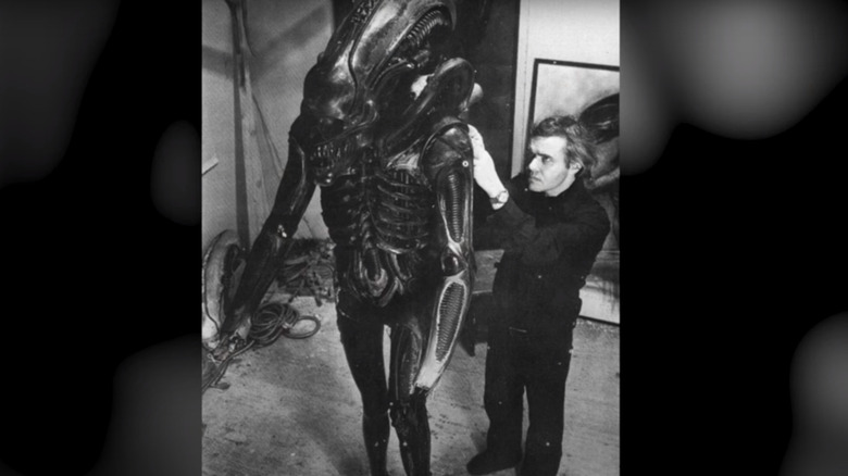 on the set of 'Alien'