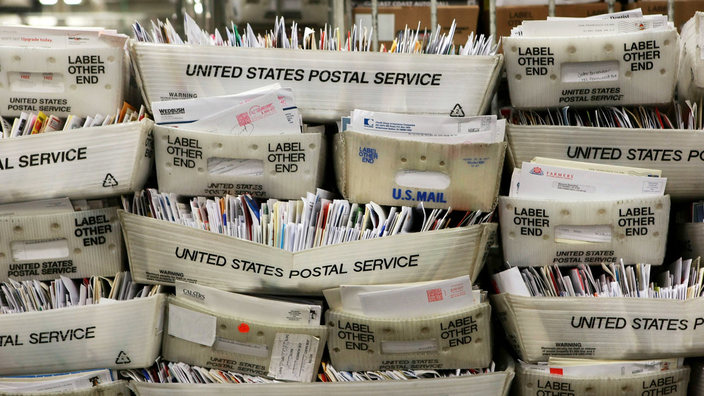 Boxes of mail