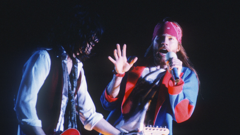 Guns N' Roses performing