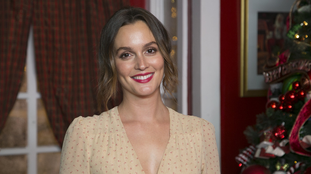 Leighton Meester smiling