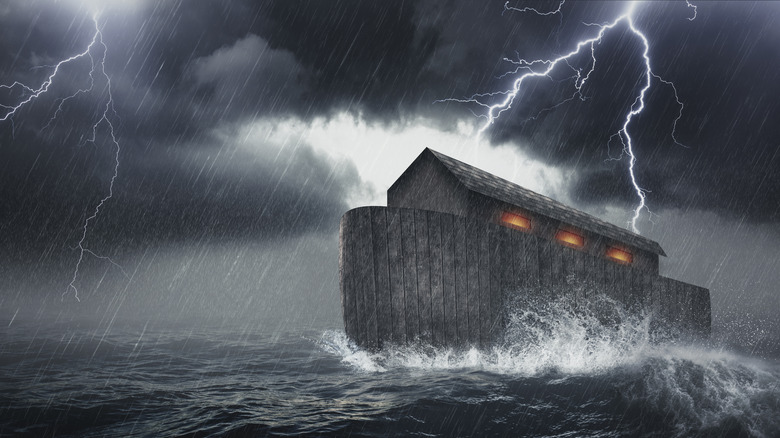 Noah's Ark in storm